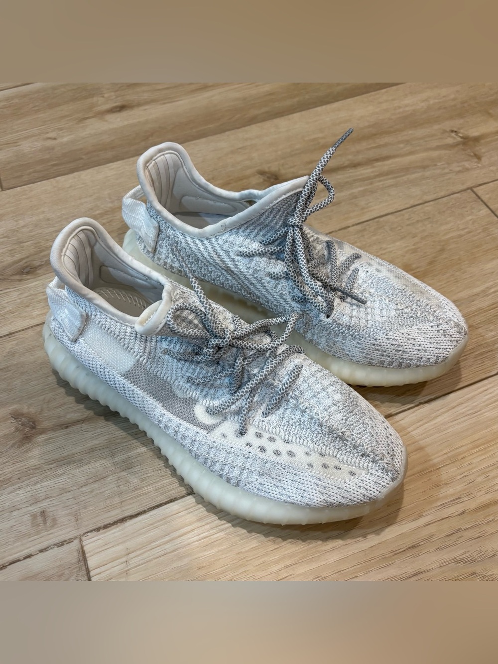 adidas Yeezy Boost 350 V2 Static Non-Reflective Low Top Primeknit EF2367 7.5